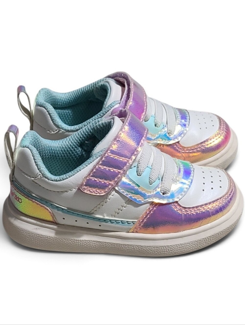 Stride Rite SR Glimmer Zainab Holographic Sneakers Toddler Size 5M/5T